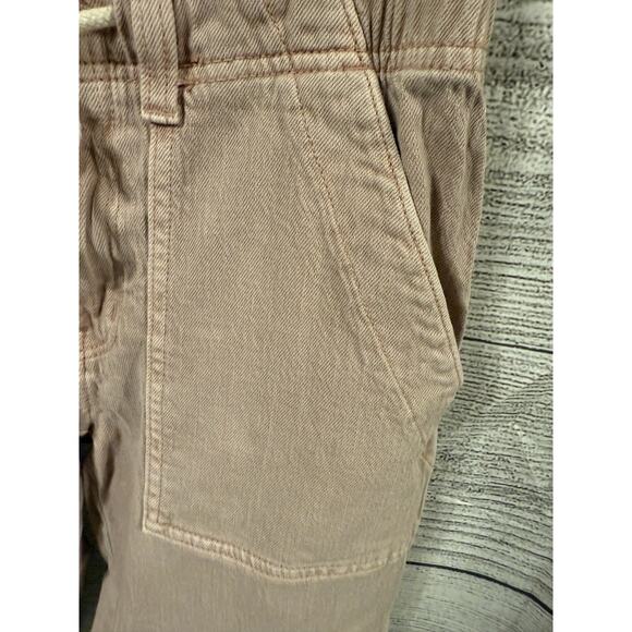 Women’s American Eagle Outfitters Tomgirl Utility Jogger Pants Drawstring Pink 2 - Picture 10 of 11